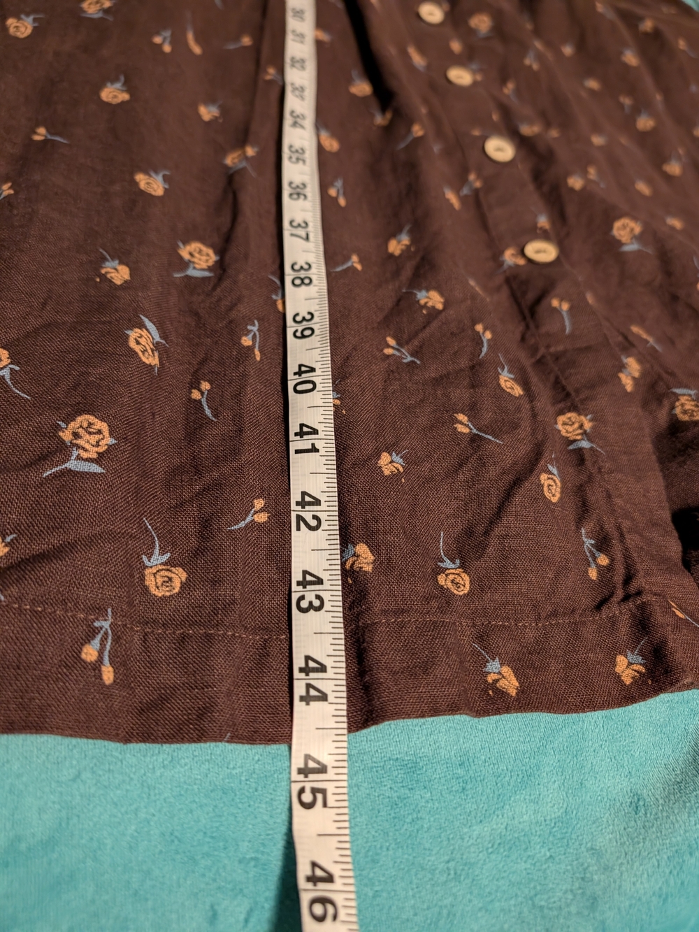 notPERFECTLINEN NPL Ronda Dress M Medium Espresso Rose - Picture 11 of 12